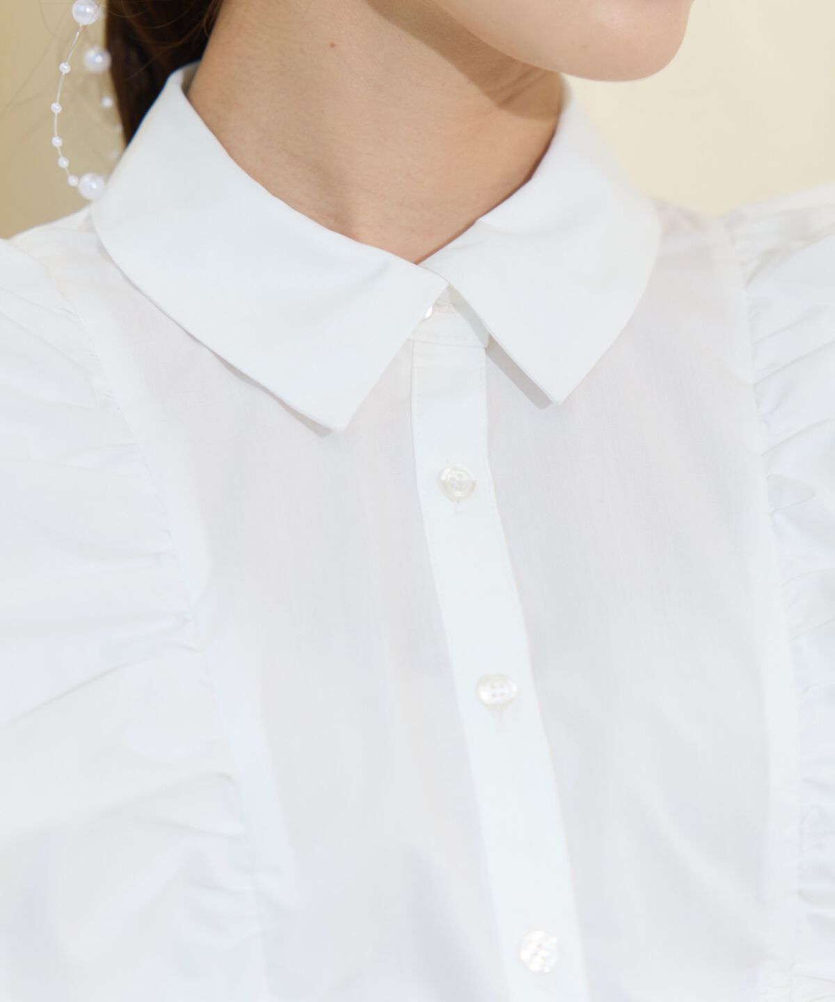 WILLSELECTION「ギャザーリボンフリルスリーブブラウス」|シャツ・ブラウス|