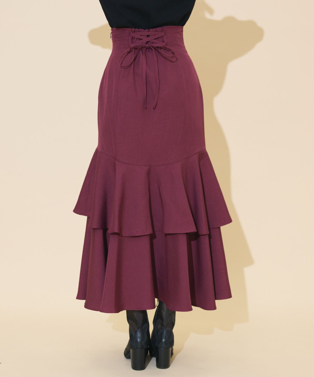 WILLSELECTION「アシメレイヤードハイウエストスカート」|フレア|