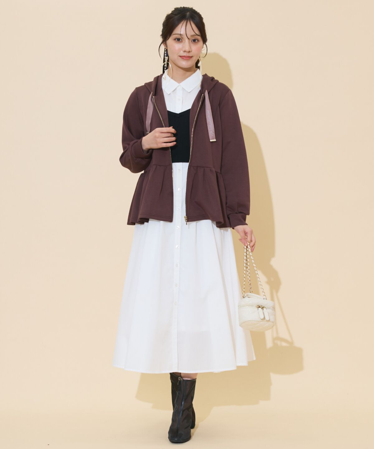 WILLSELECTION「ペプラムパーカー」|パーカー|