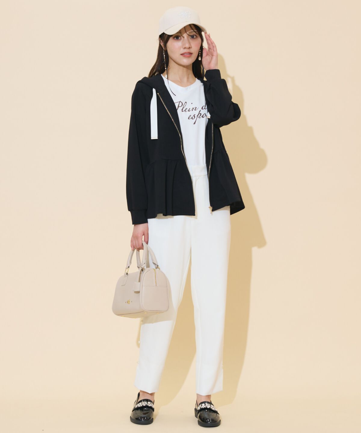 WILLSELECTION「ペプラムパーカー」|パーカー|