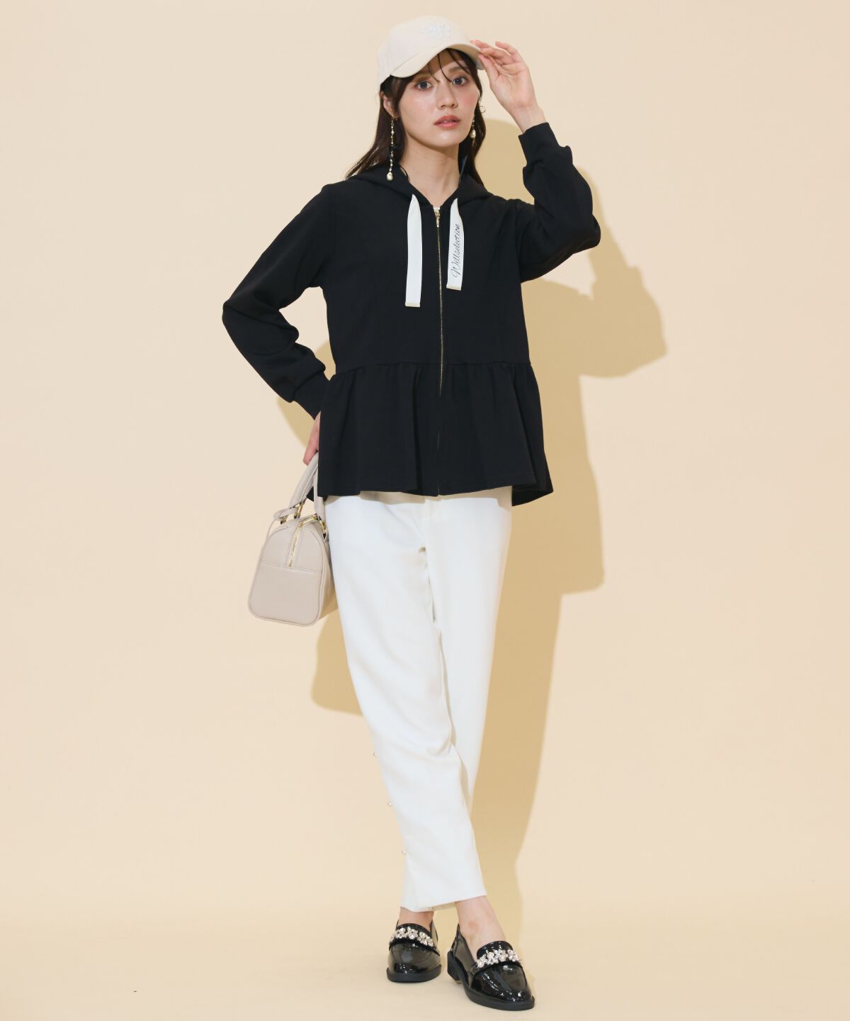 WILLSELECTION「ペプラムパーカー」|パーカー|