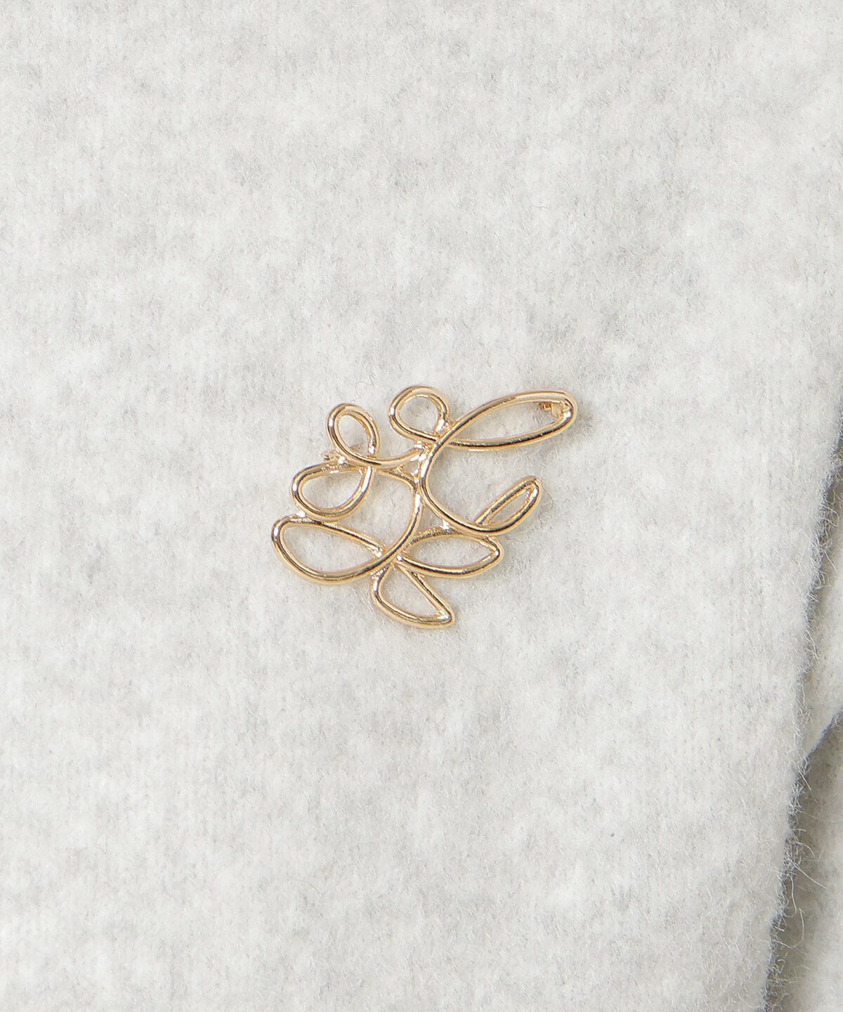 WILLSELECTION「ブローチ付きオフショルニット」|ニット・セーター|