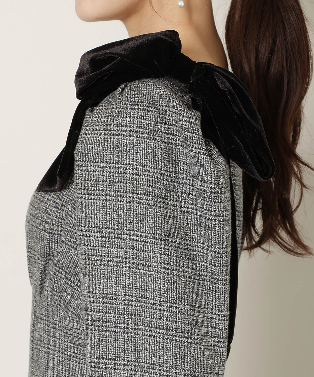 WILLSELECTION「アシメリボンボートネックフレアワンピース」|ワンピース|