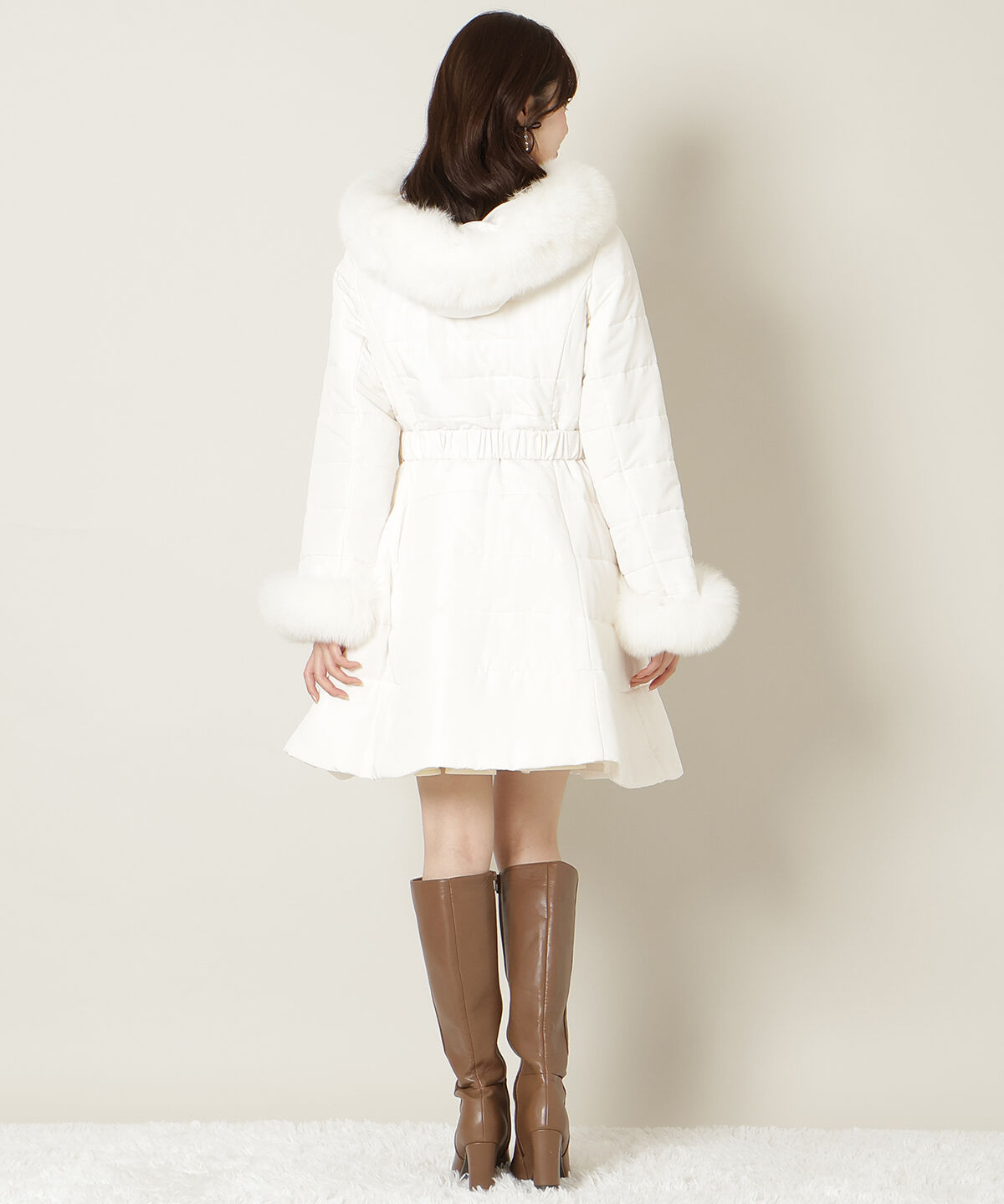 WILLSELECTION「フォックスファーキルティングフレアコート」|その他|