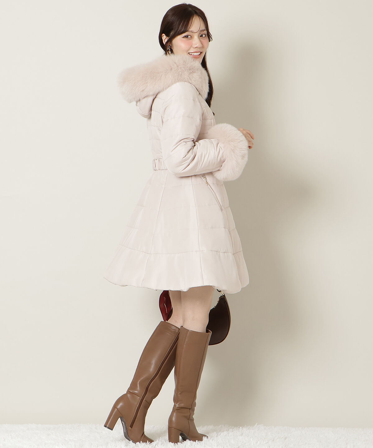 WILLSELECTION「フォックスファーキルティングフレアコート」|その他|