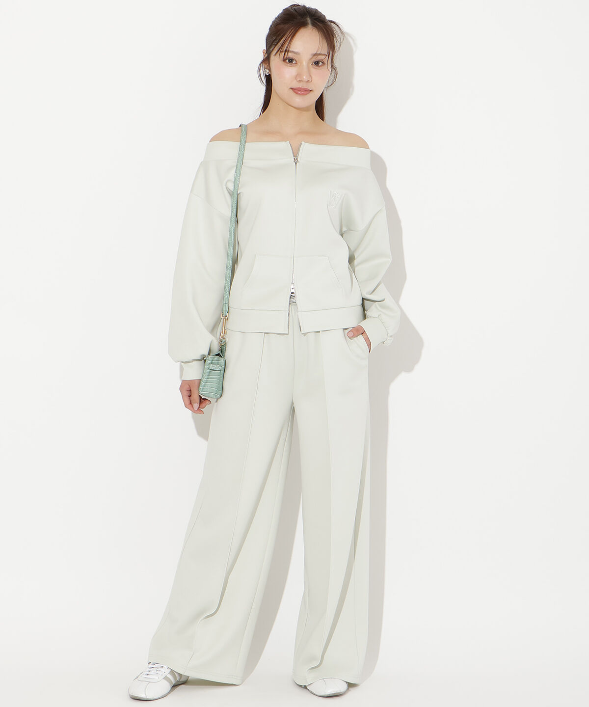 WILLSELECTION「フロントピンタックスウェットパンツ」|その他|ミント