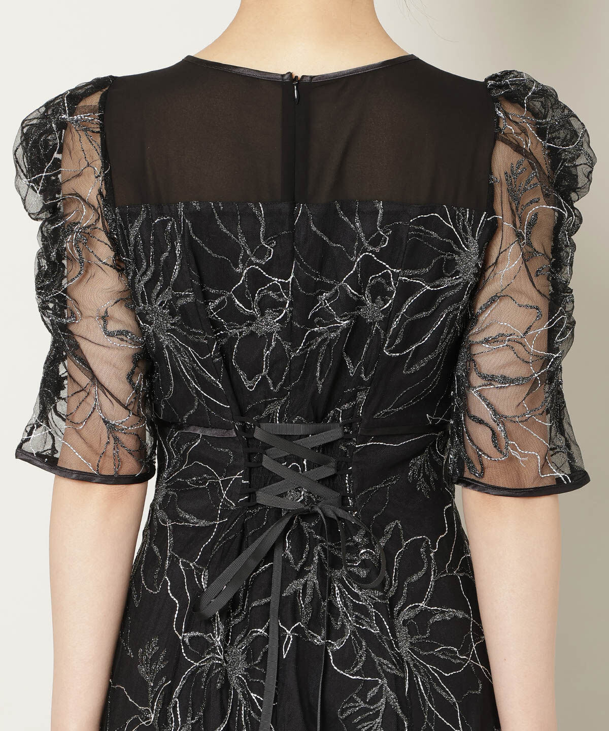 WILLSELECTION「刺繍レースアシンメトリーマーメイドワンピース」|ドレス|