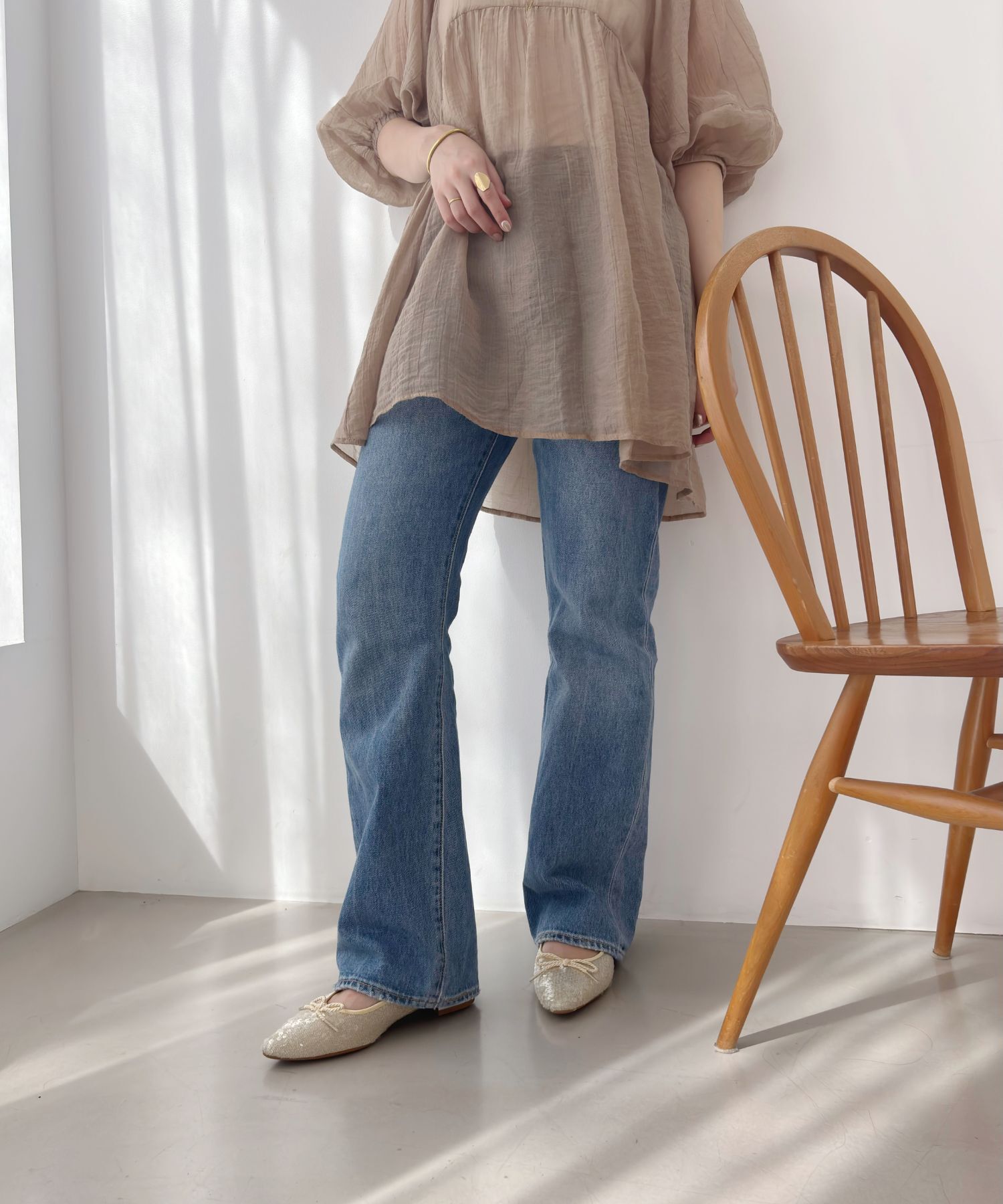 ORiental TRaffic「スパンコールバレエシューズ/51109 バレエシューズ パンプス 人気 トレンド」|パンプス|