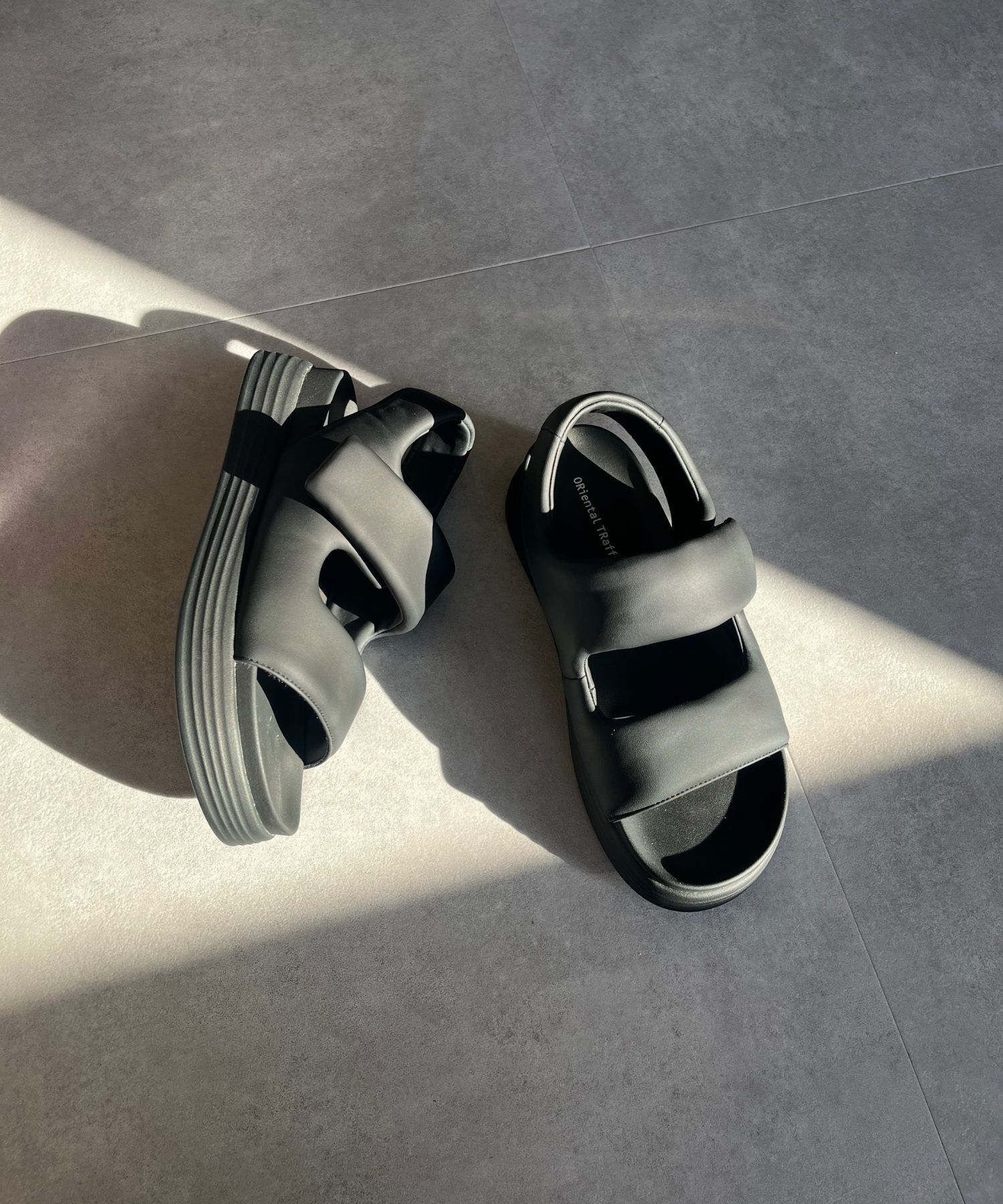 ORiental TRaffic「【WEB限定】ふかふかパデット厚底サンダル/55212」|サンダル|