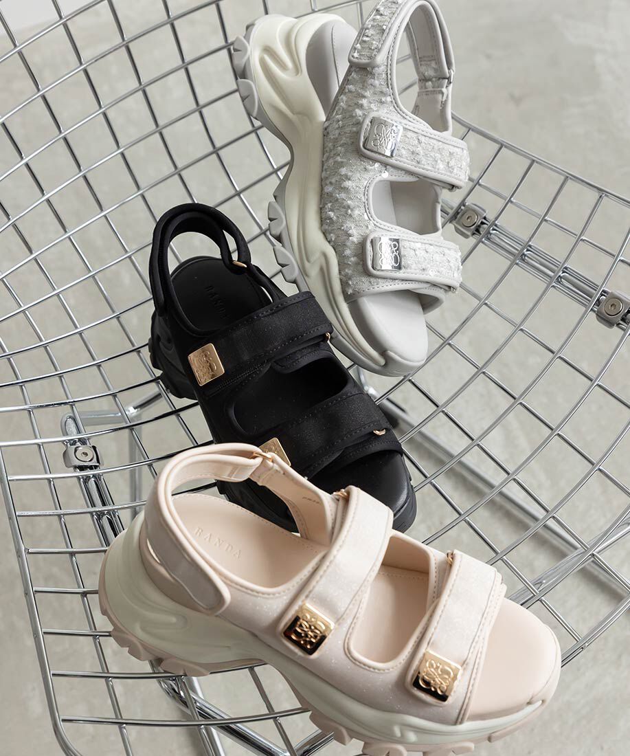  「モノグラムスクエアパーツスポーツサンダル」|サンダル|