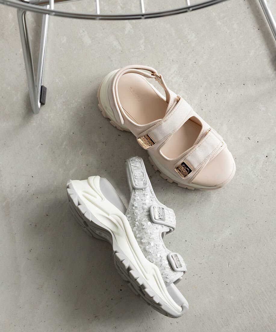  「モノグラムスクエアパーツスポーツサンダル」|サンダル|