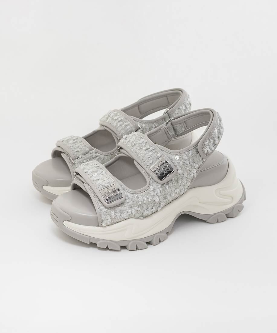  「モノグラムスクエアパーツスポーツサンダル」|サンダル|