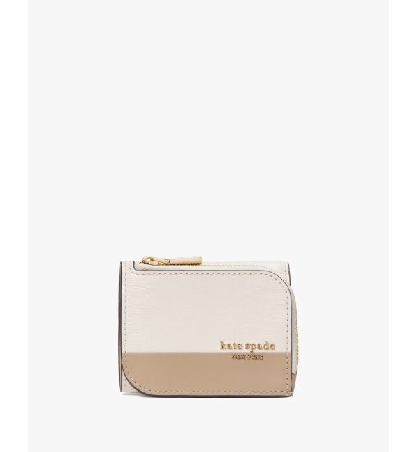 kate spade new york「デヴィン カラーブロック ミニ トライフォールド ウォレット」|財布|GREY MULTI