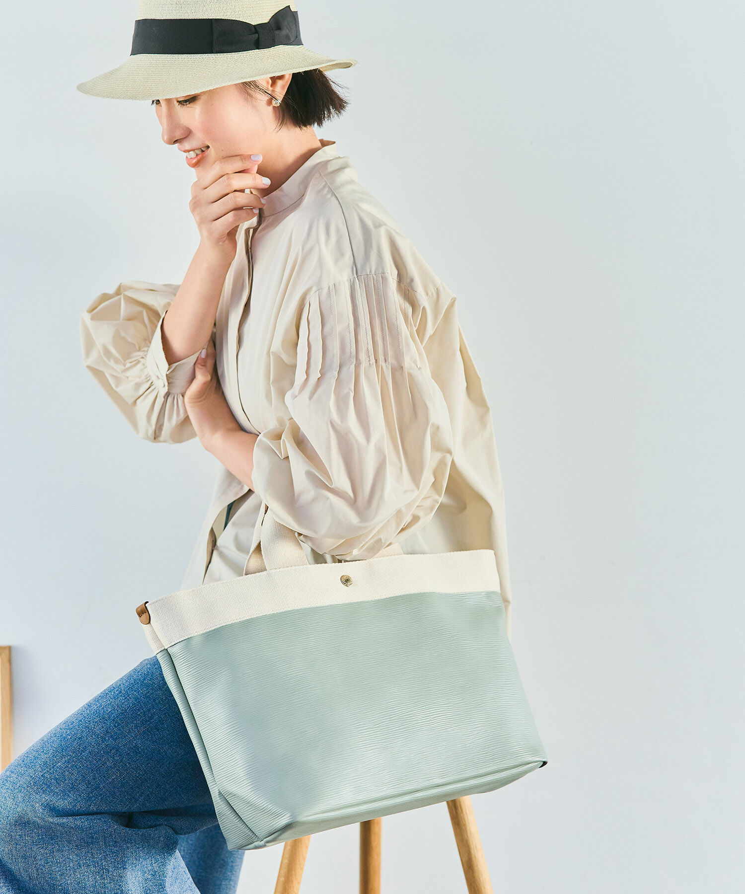 TOPKAPI BREATH「【VERY 10月号掲載】RIPPLE リプル ネオレザー A4トートバッグ」|トートバッグ|