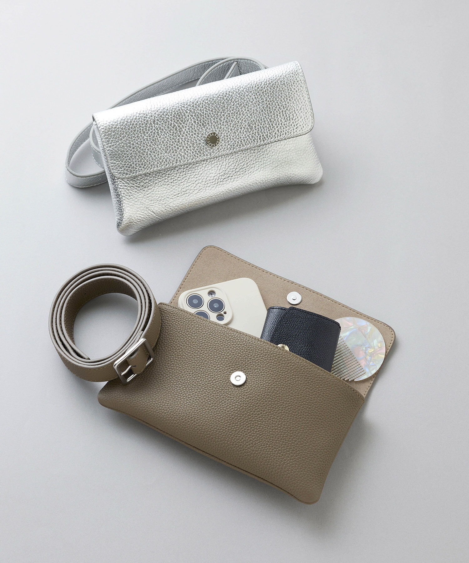 TOPKAPI BREATH「【Breath TOPKAPI】シュリンクレザー 3way ミニ ボディバッグ」|ショルダー・メッセンジャー|