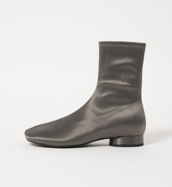 ODETTE E ODILE「＜SY＞ オブリークストレッチ ショートブーツ20&uarr;」|ショートブーツ|MD.GRAY