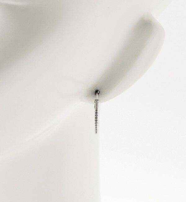 UNITED ARROWS「パヴェ ナローフープ ピアス」|ピアス|