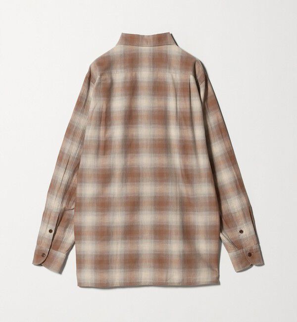 UNITED ARROWS「SOKTAS オンブレチェック ワンピースカラーシャツ」|シャツ・ブラウス|