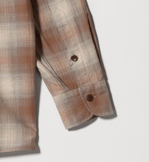 UNITED ARROWS「SOKTAS オンブレチェック ワンピースカラーシャツ」|シャツ・ブラウス|