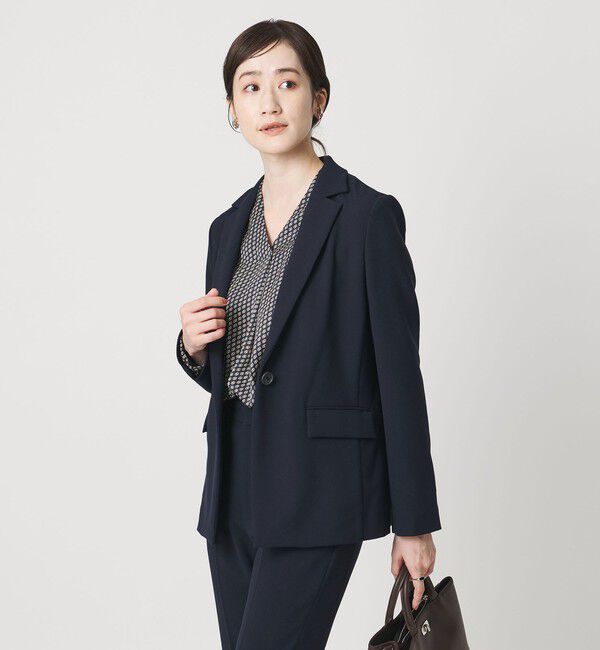 UNITED ARROWS「ダブルクロス ジャケット ‐ウォッシャブル‐」|テーラードジャケット|