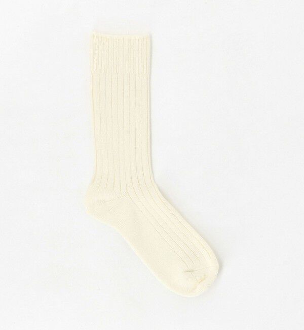 UNITED ARROWS「＜ROTOTO＞リブクルーソックス」|ソックス|OFF WHITE