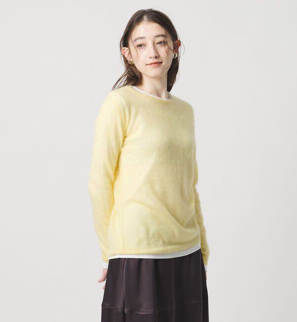 UNITED ARROWS「モヘヤ クルーネック ニット」|ニット・セーター|