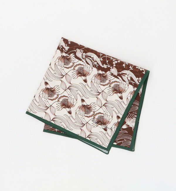 UNITED ARROWS「＜Dieffe Kinloch＞Bicolor como flower ハンカチ」|ハンカチ|DK.BROWN