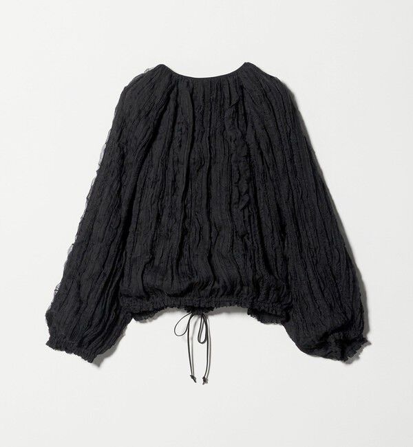 UNITED ARROWS「シャーリング フリル ブラウス」|シャツ・ブラウス|