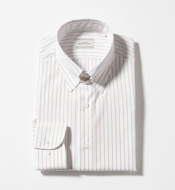 UNITED ARROWS green label relaxing「コットン ピンストライプ タブカラー ドレスシャツ -イージーアイロン-」|シャツ・ブラウス|