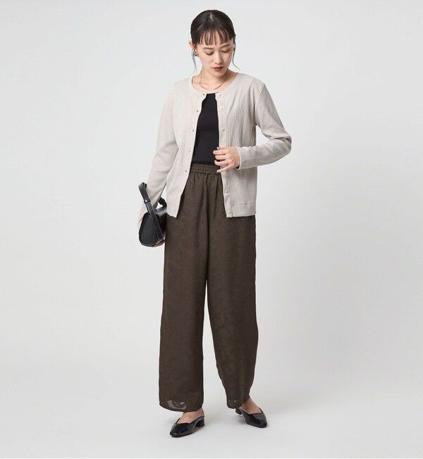 UNITED ARROWS green label relaxing「メランジ ブークレ 2WAY カーディガン」|カーディガン|