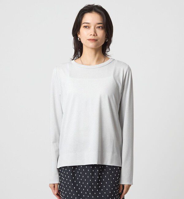 UNITED ARROWS green label relaxing「テンジク ラメ   ロングスリーブ カットソー」|Tシャツ・カットソー|