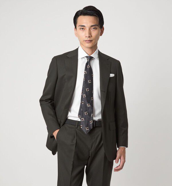 UNITED ARROWS green label relaxing「MADE BY HITOYOSHI フレンチツイル ワイドカラー ドレスシャツ」|シャツ・ブラウス|