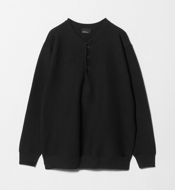 UNITED ARROWS green label relaxing「【WEB限定】ガーターヘンリー ニット」|ニット・セーター|BLACK