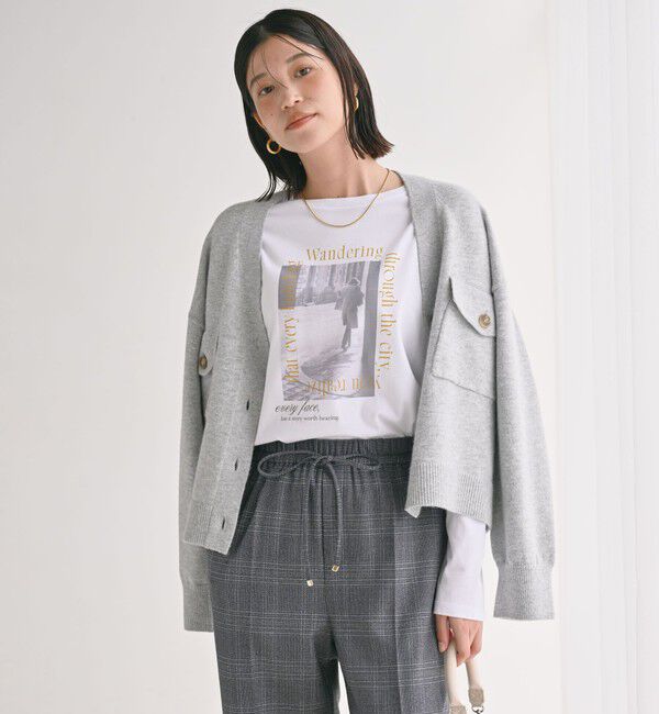 UNITED ARROWS green label relaxing「【WEB限定】＜at ease＞アソート フォト  ロングスリーブ カットソー」|Tシャツ・カットソー|