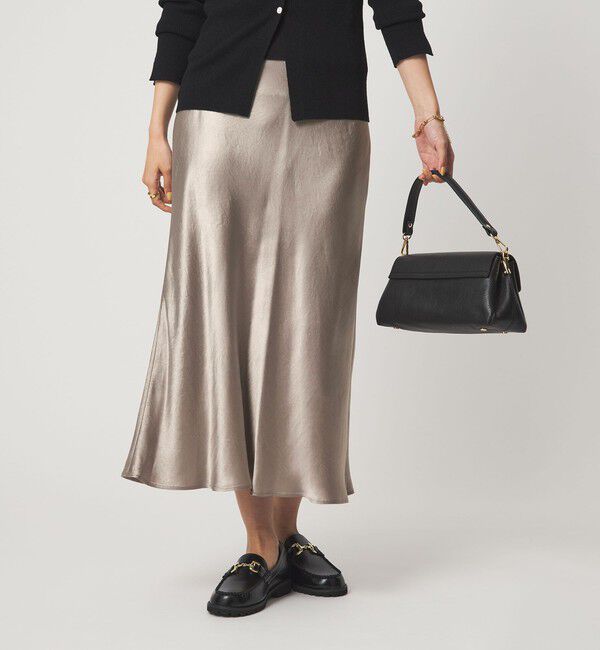 UNITED ARROWS green label relaxing「サテン ナロー スカート」|フレア|MOCA