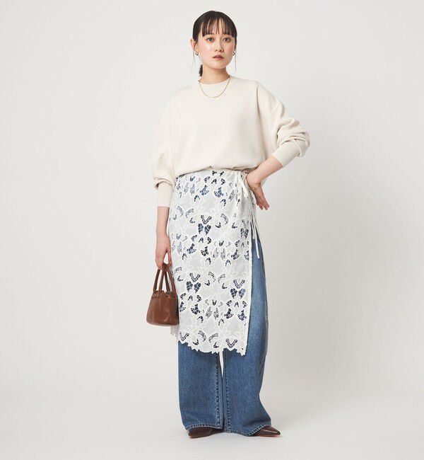 UNITED ARROWS green label relaxing「レース レイヤード スカート」|タイト|