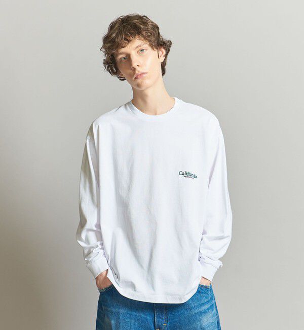 California General Store「＜CGS.＞オーガニック コットン ロングスリーブ ロゴ Tシャツ」|Tシャツ・カットソー|
