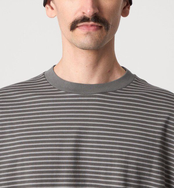 STEVEN ALAN「＜Steven Alan＞ オーガニックコットン アソート ボーダー ロングスリーブ Tシャツ BOLD」|Tシャツ・カットソー|