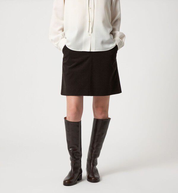 STEVEN ALAN「＜Steven Alan＞コーデュロイ ミニ スカート」|スカート|DK.BROWN