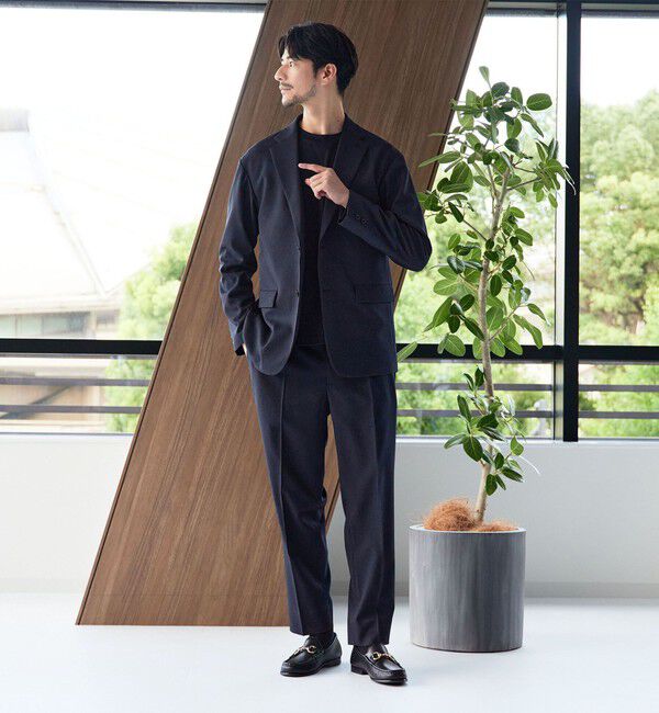 BEAUTY&YOUTH UNITED ARROWS「【WEB限定 WARDROBE SMART】LANATEC リラックス セットアップ/ジャケット＆イージーパンツ」|スーツ|