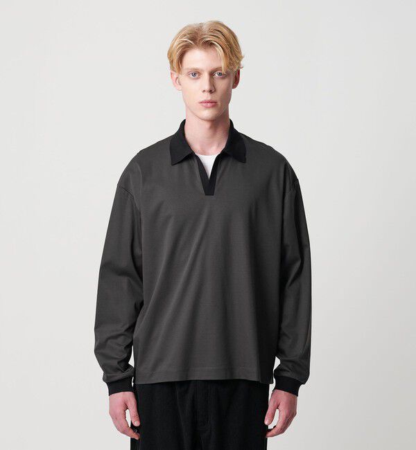 BEAUTY&YOUTH UNITED ARROWS「シャイニー スムース コンビ スキッパー カットソー」|Tシャツ・カットソー|