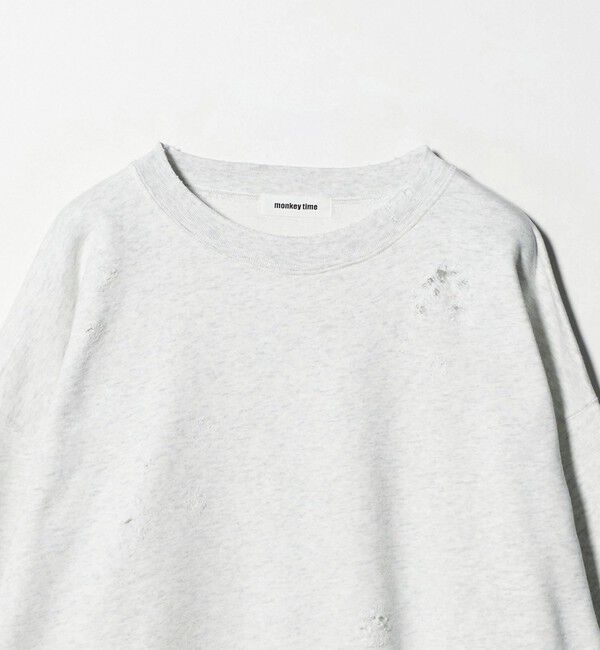 MONKEY TIME「フレンチテリー ディストレスト クルーネック」|Tシャツ・カットソー|