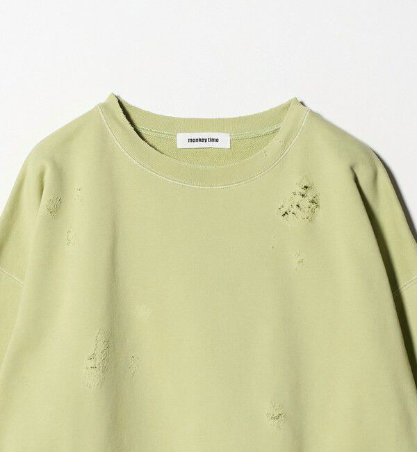 MONKEY TIME「フレンチテリー ディストレスト クルーネック」|Tシャツ・カットソー|