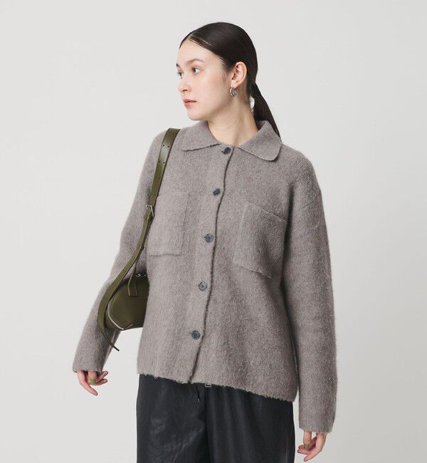 BEAUTY&YOUTH UNITED ARROWS「チャイニーズラクーンブレンド ポケット シャツカーディガン」|カーディガン|MD.GRAY