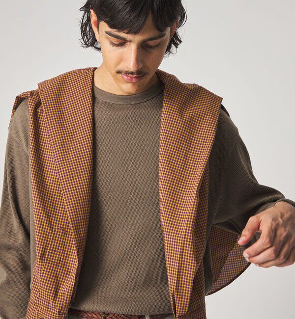 STEVEN ALAN「＜Steven Alan＞ ラダー サーマル クルーネック カットソー NARROW」|Tシャツ・カットソー|