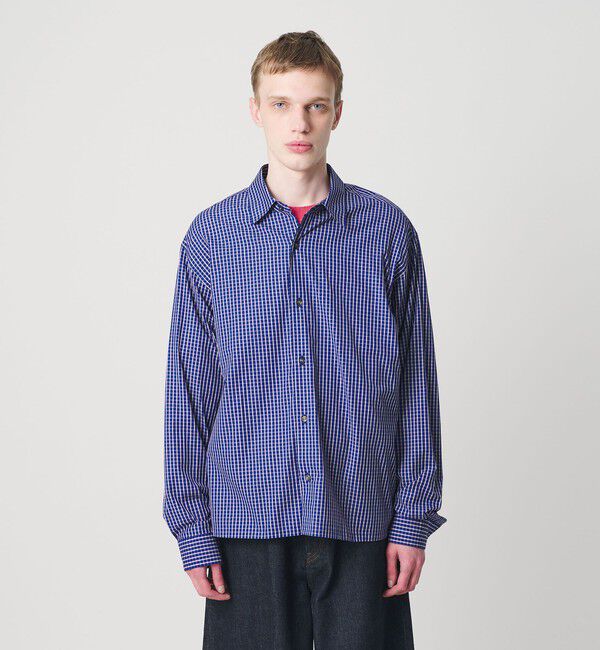 MONKEY TIME「コットン クロップド シャツ」|シャツ・ブラウス|