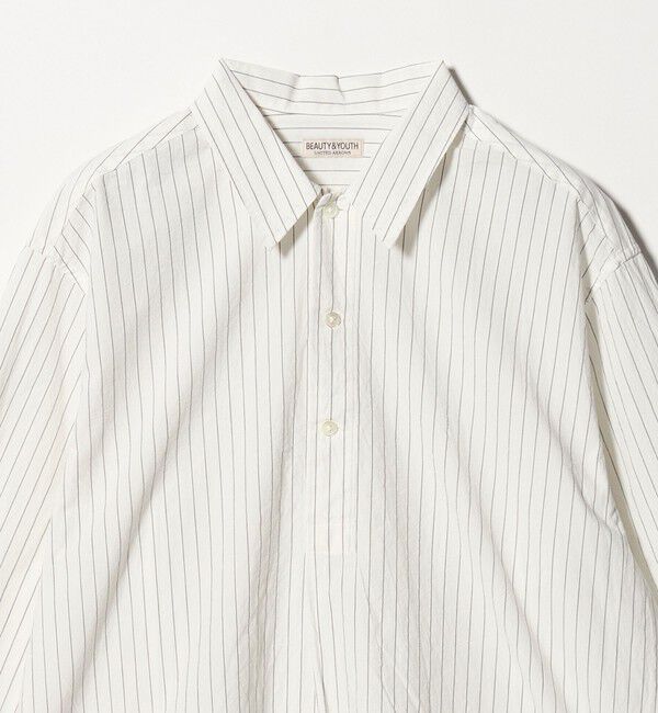 BEAUTY&YOUTH UNITED ARROWS「TYP ワッシャー ピンストライプ プルオーバーシャツ 」|シャツ・ブラウス|