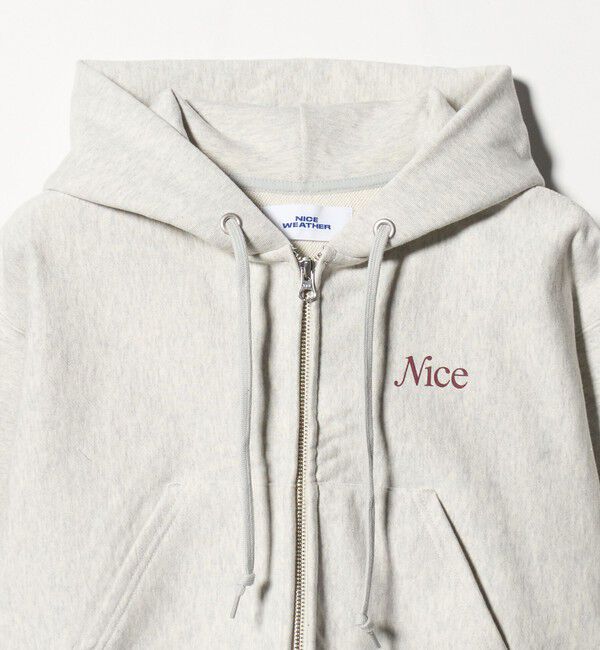 NICE WEATHER「＜NICE WEATHER＞ウィメンズ ジップクロップドパーカ 2」|パーカー|