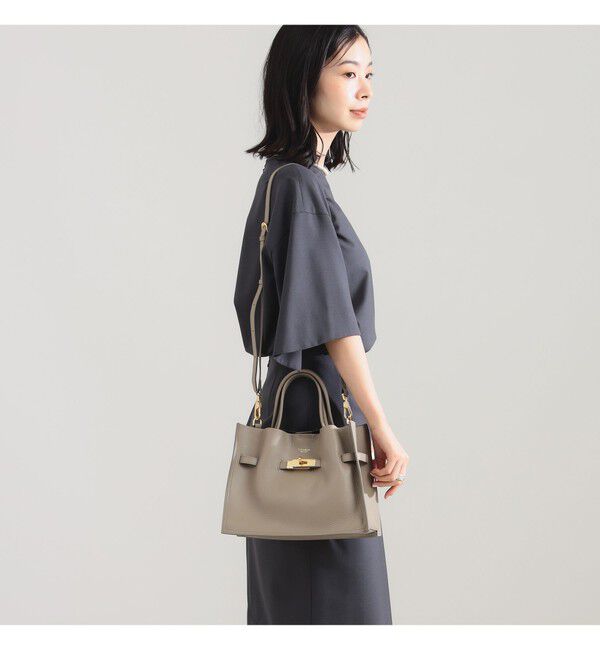 Demi-Luxe BEAMS 「VIOLAd&rsquo;ORO / TRERO シュリンク クロア トートバッグ M」|トートバッグ|LIGHT.TAUPE&times;BLACK