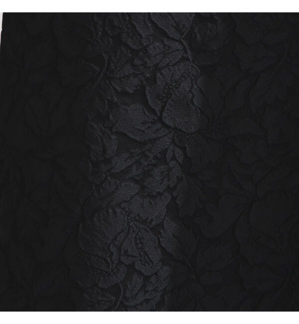 Demi-Luxe BEAMS 「フクレ織りジャカード パフスリーブ ドレス＊」|ワンピース|